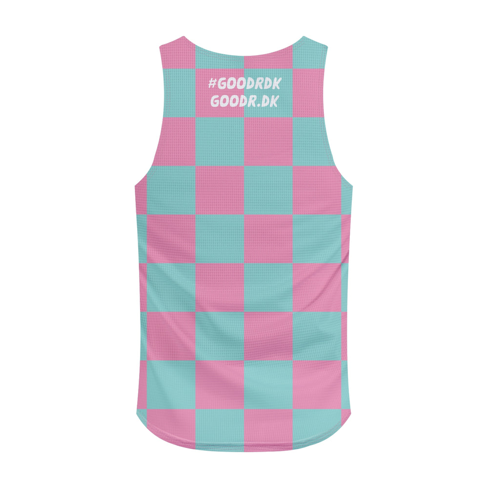 RUN Goodr Ternet Teal/Pink Singlet